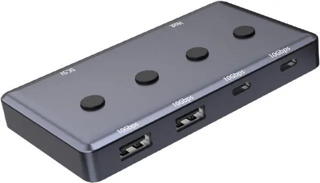 Alt view image 7 of 7 - Portable USB 3.1 Hubs Highly Speed USB Splitter USB Expansion Dock With Individual Power Button For Office And Gaming