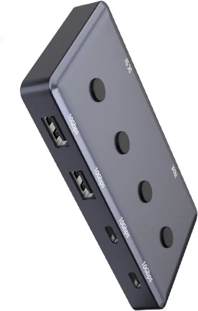 Alt view image 5 of 7 - MultiDevice Connection USB 3.1 Hubs 5 In 1 Interfaces With Dedicated Key For Easy Access For Peripherals Connection