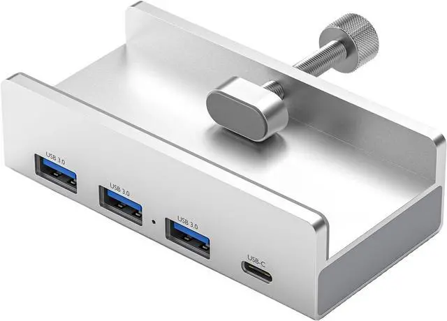 Alt view image 6 of 7 - 4 in 1 Clip Docking Station 5GBPS USB 3.0 Concentrator Adapter Aluminum Alloy External Multiport Type C USB Splitter