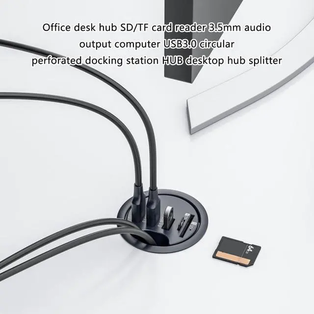 Alt view image 2 of 7 - USB Hub Splitter USB 3.0 Hub Multi USB Adapter Port Expander Memory Card Reader
