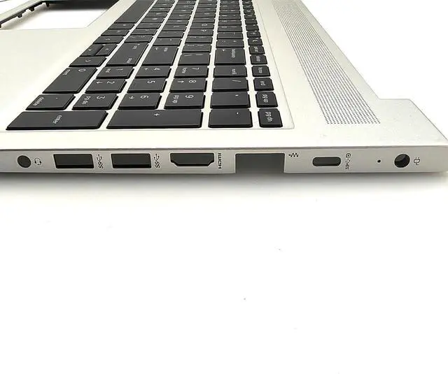 Alt view image 3 of 7 - Replacement for HP Probook 450 455 G6 450 455R G7 Laptop Upper Case Palmrest with Non-Backlit Keyboard Assembly L45091-001 Sliver