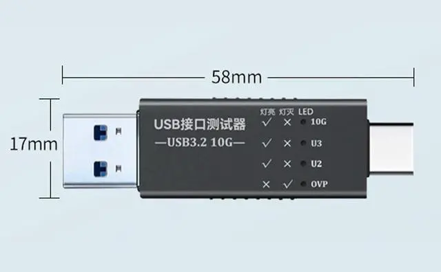 Alt view image 6 of 7 - 10Gbps USB3.2 Interfaces Tester HUBs Test Type C Docking Stations USB Port Function Quick Tests Voltages Test