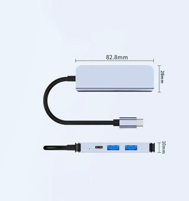 Alt view image 2 of 5 - ERTXGBA Four in Type-C 4K PD Fast Charging Notebook Converter Hub