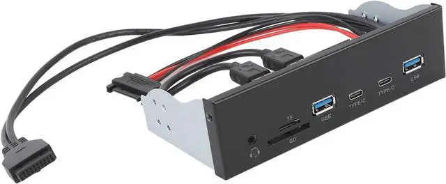 Alt view image 2 of 7 - Xiuganpo USB Front Panel Hub, Optical Drive Front Panel 6 Ports 5Gbps Support USB A Type C for PC Computer