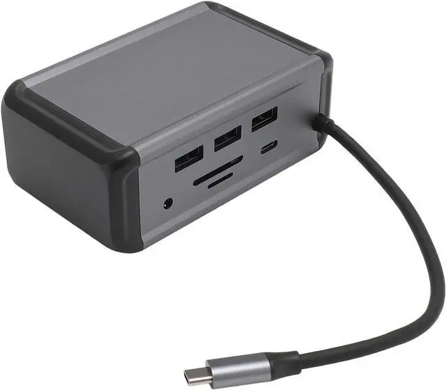 Main image of 12 in 1 USB C Hub, Aluminum Alloy Docking Station with, PD, RJ45, USB3.0 for Laptop