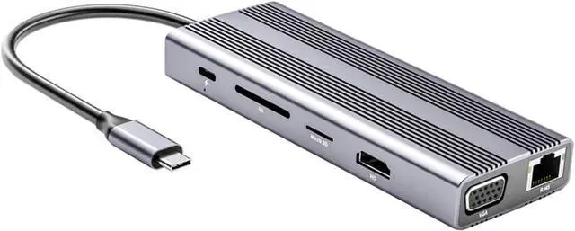 Main image of Veemoon Type C USB Hub Multi Port USB Splitter with Card Reader Compact and Portable USB Hub