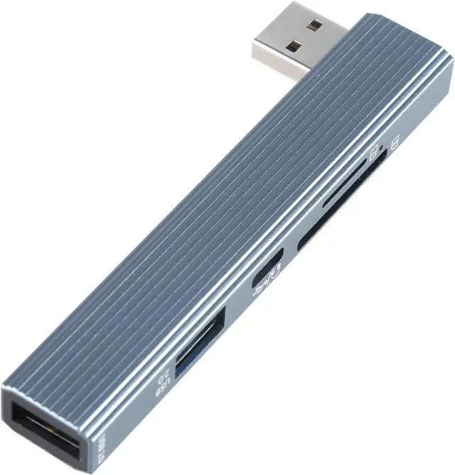 Alt view image 3 of 7 - Mllepjdh USB C Dock 4 Port USB3.0 USB2.0 Card Reader Portable USB Splitter Adapter For Laptop Drives Printer Keyboard