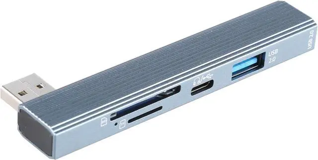 Alt view image 5 of 7 - Mllepjdh USB C Dock 4 Port USB3.0 USB2.0 Card Reader Portable USB Splitter Adapter For Laptop Drives Printer Keyboard