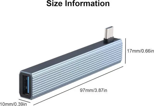 Alt view image 6 of 7 - Mllepjdh USB C Dock 4 Port USB3.0 USB2.0 Card Reader Portable USB Splitter Adapter For Laptop Drives Printer Keyboard