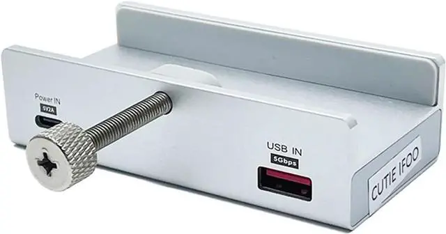 Alt view image 3 of 4 - ZHANGLH 4-Port USB Hub Clamp with 3 USB 3.0 Ports and 1 Type/C Port Adapter for Monitors, Desks