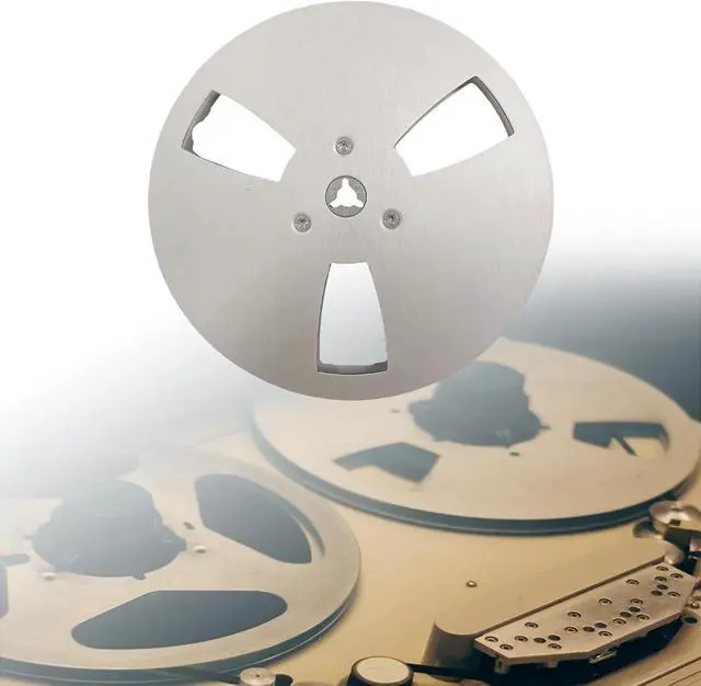 Alt view image 5 of 7 - predolo 1/4 7 inch Empty Reel Aluminum Replacement Accessories,Opening Machine Part Sturdy Portable Open Reel Sound Tape, Sliver