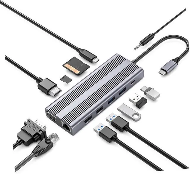 Alt view image 3 of 7 - TEHAUX Portable Type- Multi USB Splitter for Computer Accessories for Office Use