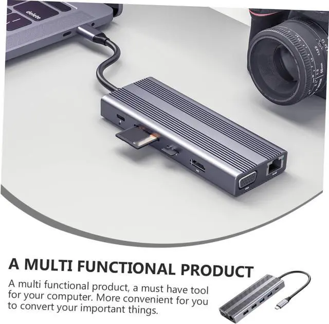 Alt view image 5 of 7 - DIYEAH Portable Type C USB Hub Splitter Data Hub with Support Lightweight and Durable