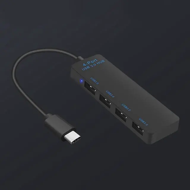 Alt view image 6 of 7 - Mllepjdh Type C To 4 Port USB3.0 Splitter Hubs For Connection Of Peripherals To Laptops Desktops And TVs