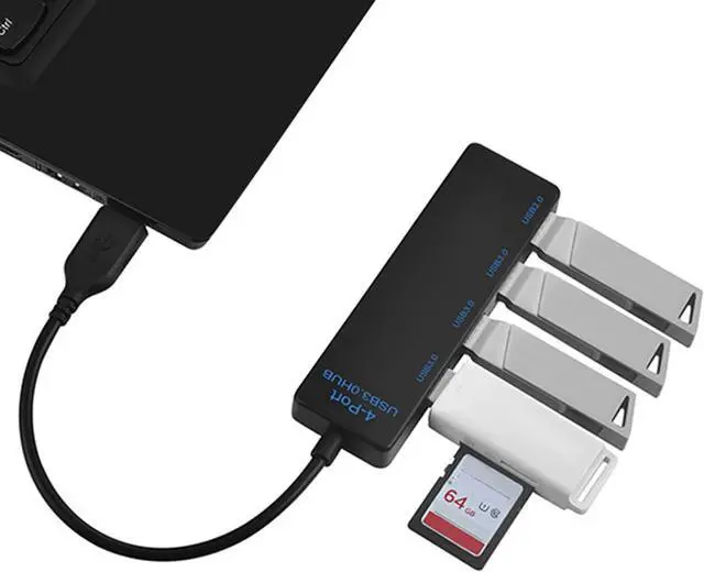 Alt view image 2 of 7 - Mllepjdh Type C To 4 Port USB3.0 Splitter Hubs For Connection Of Peripherals To Laptops Desktops And TVs
