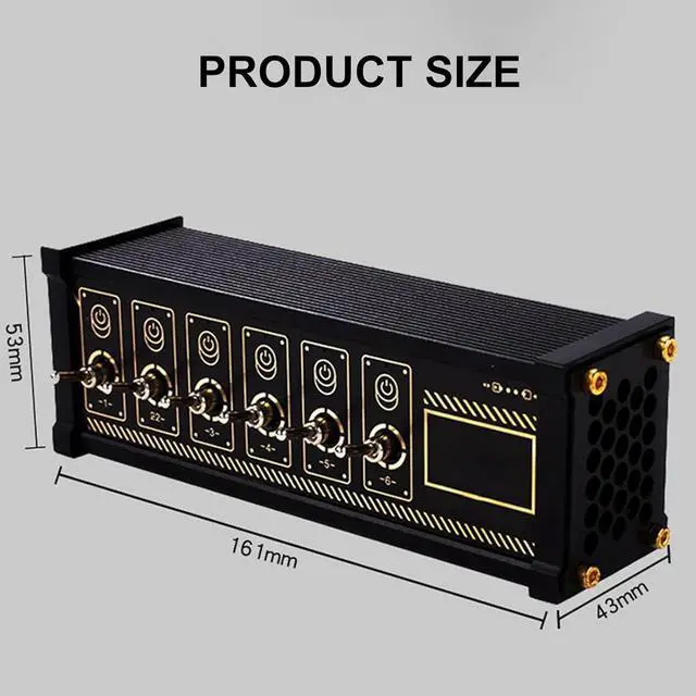 Alt view image 5 of 7 - 6 Port USB Switcher, Retro USB Docking Station with 6 LED Status Indicators and 9 USB Convenient Input Ports, Share USB Devices & Data Transmission, for Phones, Tablets