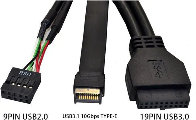 Alt view image 5 of 7 - Vdaxvme 5.25" USB 3.1 Front Panel USB Hubs 2Ports USB3.0 + 2Ports USB2.0 + 1Port TypeC with Connectors for Desktop