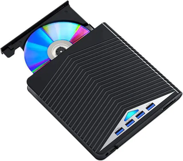 Main image of Obotsnoi 7 Port External Disc Drive Reader USB3.0 Type C HUB Stable Performances For Desktop Laptop PC Card Reader And Disc Writer