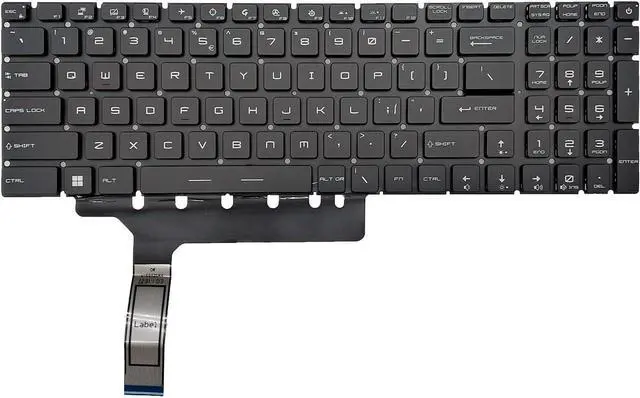 Alt view image 3 of 7 - PAEBAI+ Replacement Laptop Keyboard for MSI GP76 Leopard 11 UE UG UH 10 UE UG UH, GE76 Raider 11 UE UG UH 10 UE UG UH, GS76 Sealth 11 UG UE UH, RGB Backlight US Layout, Black