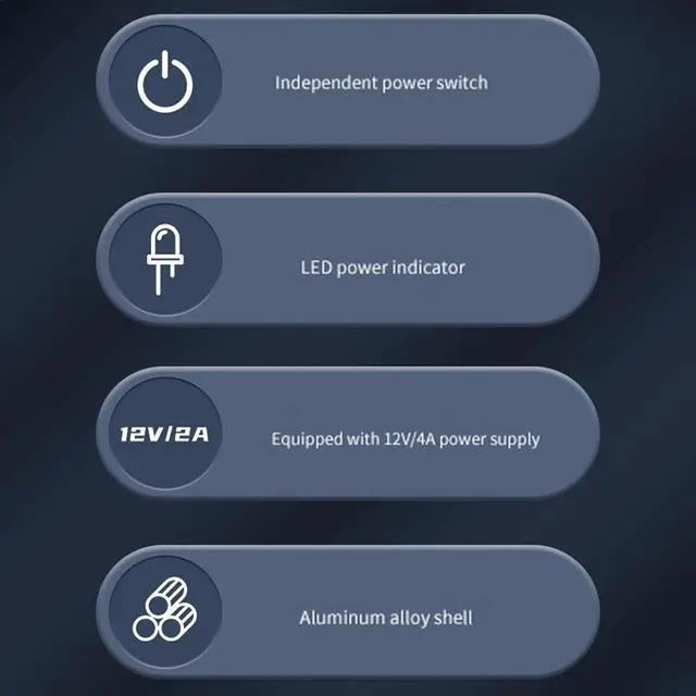 Alt view image 6 of 7 - USB 3.0 Splitter Hub USB Data Hub 1 to 7 Ports with Separate On/Off Switch and Lights for Laptops