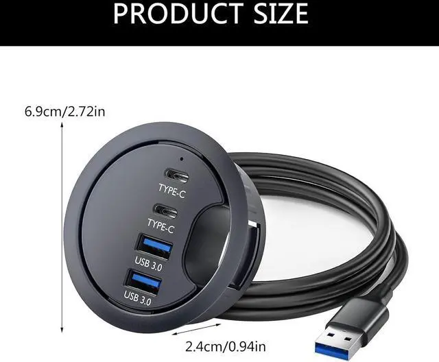 Alt view image 5 of 7 - USB Dock Splitter USB 3.0 Dock Multi USB Adapter Port Expander Memory Card Reader USB 3.0 Port PC Laptop Accessories