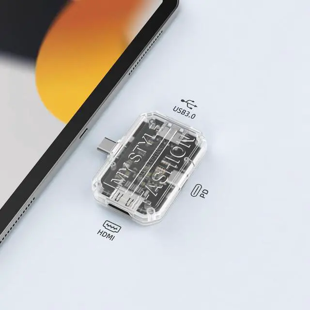 Alt view image 6 of 7 - Mllepjdh USB C To HDTV Adapter With 4K Video Output PD100W Charging USB3.0 5Gbps Data Transfer For Wide Connectivities