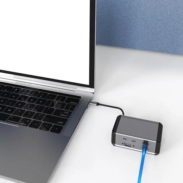 Alt view image 4 of 7 - 12 in 1 USB C Hub, Aluminum Alloy Docking Station with, PD, RJ45, USB3.0 for Laptop