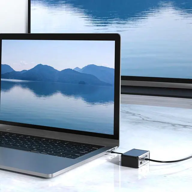 Alt view image 5 of 7 - 12 in 1 USB C Hub, 4K 30Hz, VGA, PD, Ethernet, SD/TF Card, Aluminum Alloy, for Laptop Computer