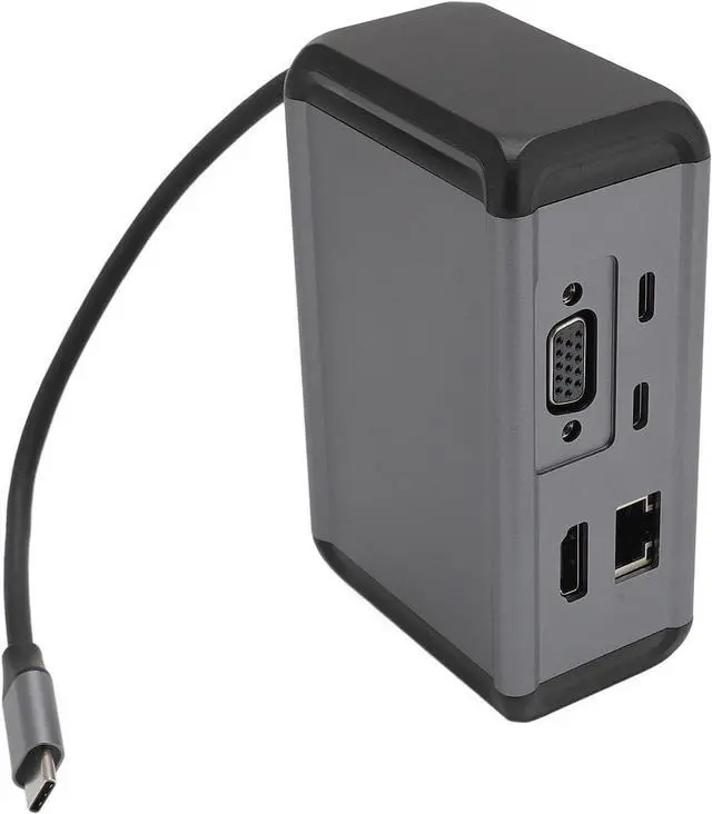 Alt view image 5 of 7 - 12 in 1 USB C Hub, Aluminum Alloy Docking Station with, PD, RJ45, USB3.0 for Laptop