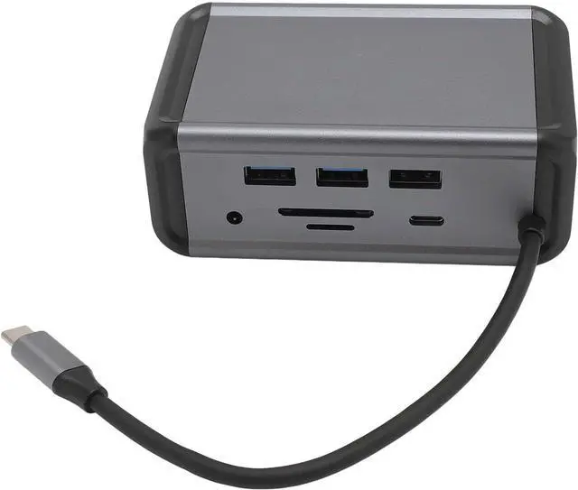 Alt view image 3 of 7 - 12 in 1 USB C Hub, Aluminum Alloy Docking Station with, PD, RJ45, USB3.0 for Laptop