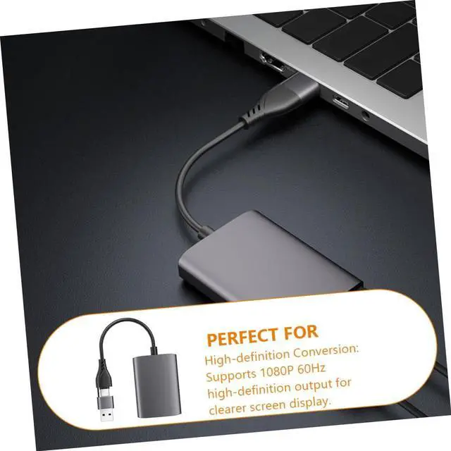 Alt view image 3 of 7 - Operitacx USB Type C to Dual Adapter Supports Dual High Definition Display USB Hub for Laptop Fast and