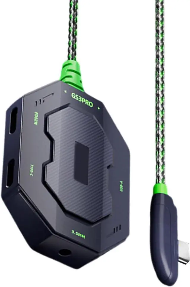 Alt view image 7 of 7 - USB C 4 Port Docking Station For Earphones Adapter 480Mbps Speed And 70cm Cable For Versatiled Devices Connection USB Extension Adapter