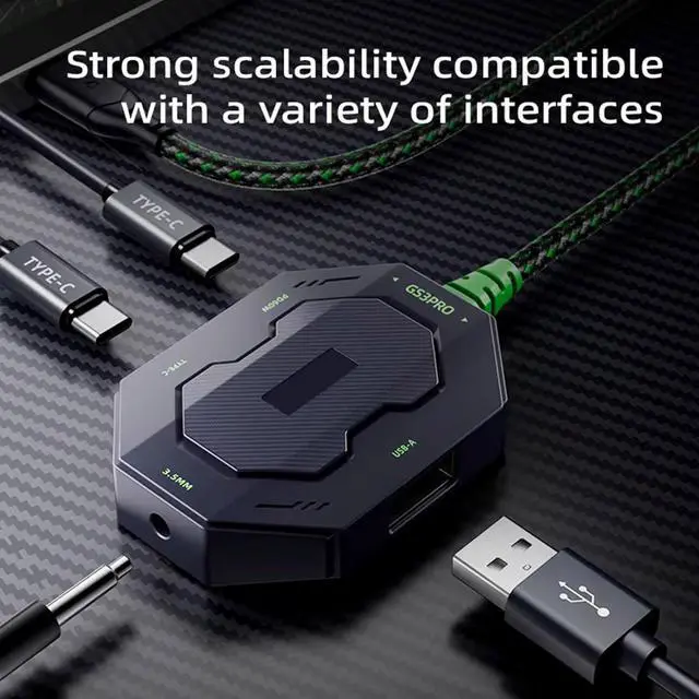 Alt view image 6 of 7 - USB C 4 Port Docking Station For Earphones Adapter 480Mbps Speed And 70cm Cable For Versatiled Devices Connection USB Extension Adapter