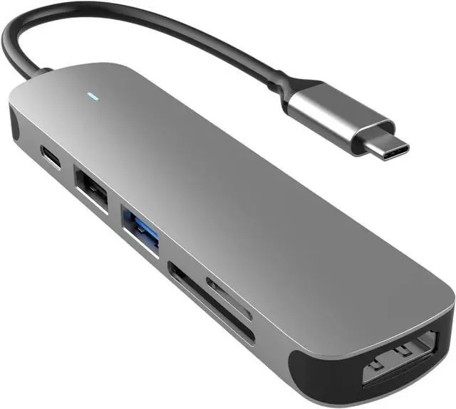 Alt view image 6 of 7 - Efficient USB 3.0 and Type C Hub 1000Mbps Ethernet RJ45 Gigabit 4/6 Port 5GBPS Data Transfer Adapter for Mobile Phone Tablet