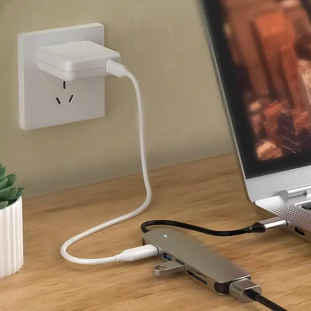 Alt view image 7 of 7 - Efficient USB 3.0 and Type C Hub 1000Mbps Ethernet RJ45 Gigabit 4/6 Port 5GBPS Data Transfer Adapter for Mobile Phone Tablet