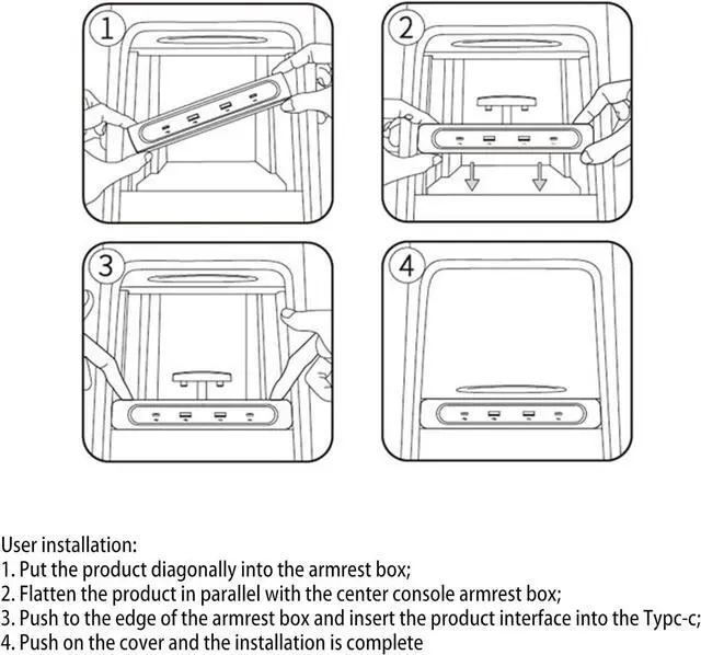 Alt view image 6 of 7 - High USB Type Docking Station for 2021 Charging Box No Hub Wiring Type C Fast Charging Required