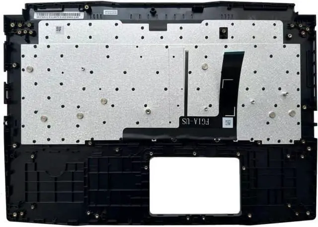 Alt view image 2 of 2 - New Compatible Replacemen for MSI Bravo 15 MS-158K Katana GF66 11UE 11UG MS-1581 MS-1582(Palmrest Cover Keyboard Full RED Backlit)
