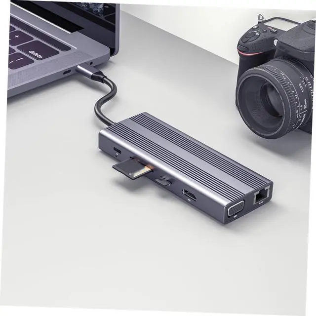 Alt view image 7 of 7 - Veemoon Type USB Multi Port Expander High Speed Data Dock for Computer Accessories Lightweight and Durable