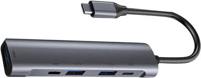 Main image of POPETPOP 2pcs Type C USB Hub Adapter High Speed Data Dock with USB Ports Dual Type C Expansion for Printers