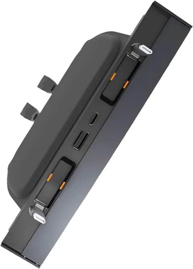 Alt view image 5 of 7 - Docking Station with Telescopic Rope USB Hub Splitter Multiple Device Charging&Data Transfer Center Console Accessories