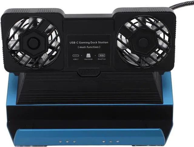 Alt view image 5 of 7 - 10 in 1 Docking Station, USB C Docking Station 4K 60Hz 2.0 Gigabit Ethernet 100W PD 4 USB 3.0 M.2 NVMe Slot Dual Cooling Fans