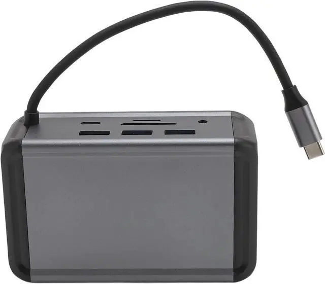 Alt view image 7 of 7 - 12 in 1 USB C Hub, Aluminum Alloy Docking Station with, PD, RJ45, USB3.0 for Laptop