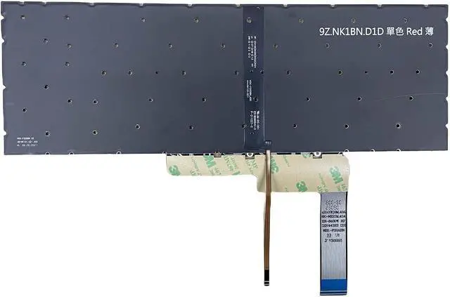 Alt view image 2 of 4 - Replacement Keyboard for MSI Katana GF66 GF76 Pulse GL66 GL76 MS-1582 MS-1583 MS-17L1 MS-17H3 Series Laptop with Red Letters Backlit Keyboard US Layout