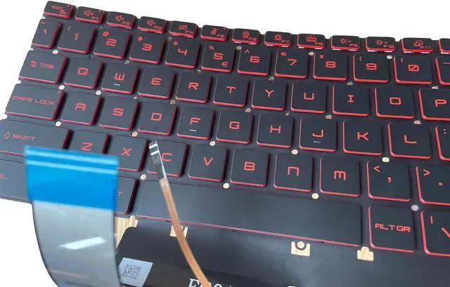 Alt view image 4 of 4 - Replacement Keyboard for MSI Katana GF66 GF76 Pulse GL66 GL76 MS-1582 MS-1583 MS-17L1 MS-17H3 Series Laptop with Red Letters Backlit Keyboard US Layout