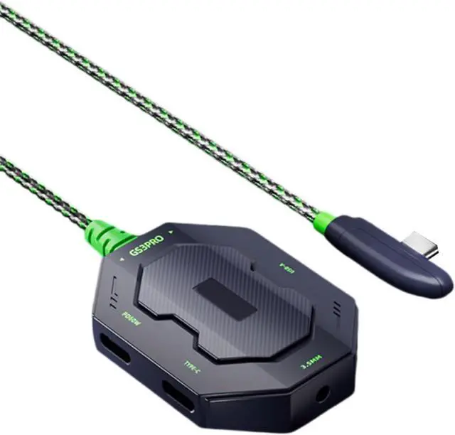 Main image of USB C 4 Port Docking Station For Earphones Adapter 480Mbps Speed And 70cm Cable For Versatiled Devices Connection