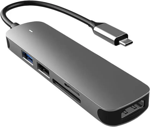 Main image of Mipcase 2pcs USB Hub Multi Port Adapter for Laptop and Phone Type Aluminum Alloy Dock with Data Transfer