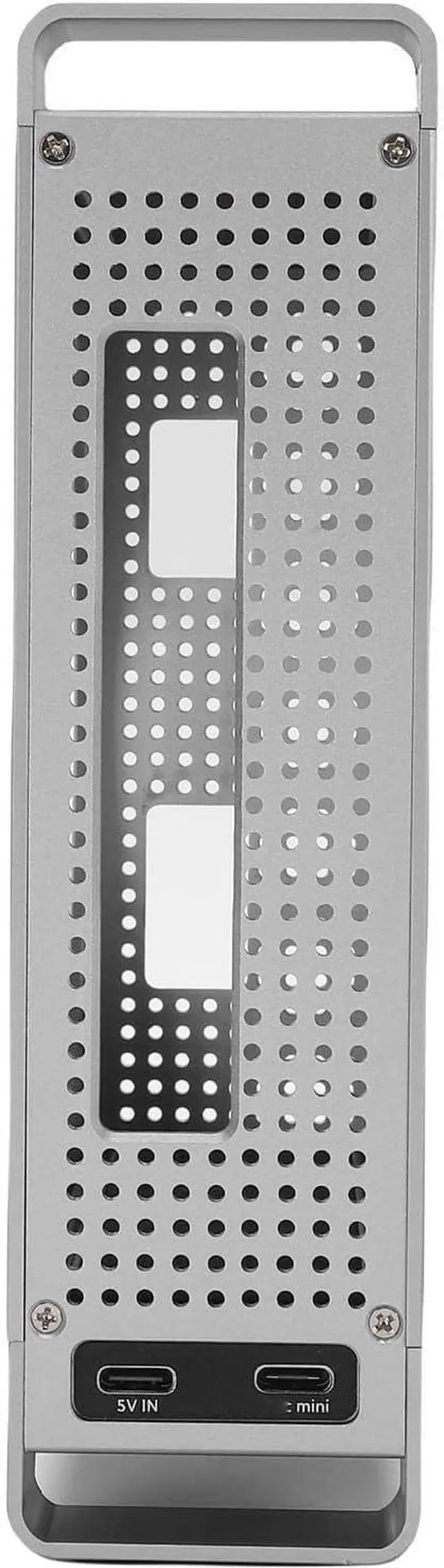 Alt view image 6 of 7 - VELATEMOR Stand Hub Fit for OS X M4 PC, 9 in 1 USB3.2 Gen2 10Gbps Fast Transfer Dock Stand, with 8TB M.2 NVMe SSD Enclosure Memory Card Reader
