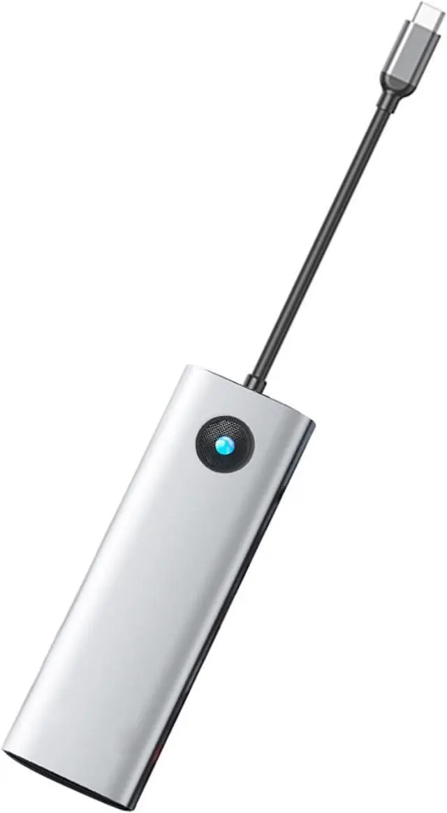 Alt view image 4 of 7 - 10Port USB C Adapter Video VGA 1000M Ethernet 100W Power Fast USB3.0x3 Data Port Enhances Connection Fast Charging