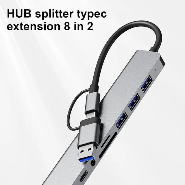 Alt view image 7 of 7 - Mllepjdh Portable USB C Docking Station USB C Hubs With Highly Speed Data Transfer For Digital Enthusiasts Professional Students