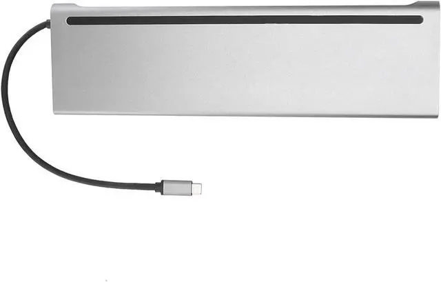 Alt view image 7 of 7 - Versatile 12-in-1 TypeC Docking Station with Dual and VGA Outputs + USB Hub for Air, Convenient for Work/Study